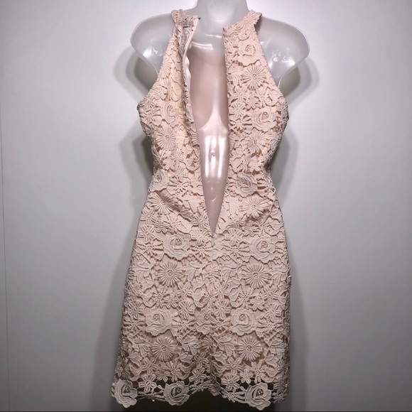 Love Poem Blush Pink Lace Dress Size Small - Picture 6 of 6